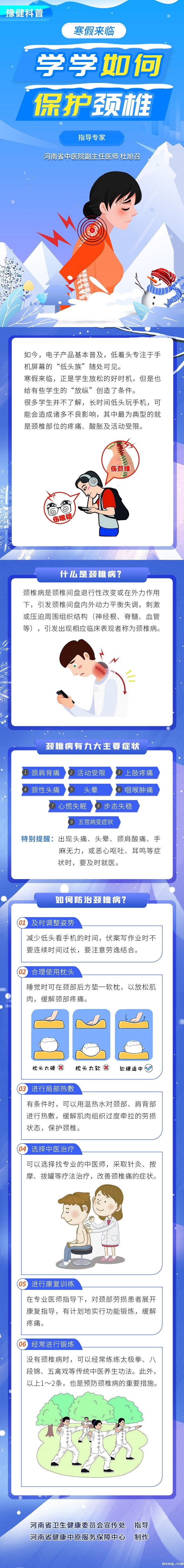 长图：寒假来临，学学如何保护颈椎.jpg